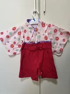 袴ロンパース　女の子　ひなまつり　70〜80
