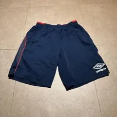 Umbro ハーフパンツ　ジャージ　ランニング　紺　ネイビー　M