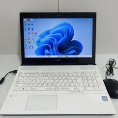 T384 NECノートパソコンWEBカメラSSDサクサク動くWindows11
