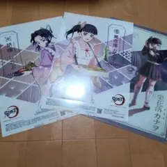 鬼滅の刃 クリアファイル 胡蝶しのぶ カナエ カナヲ ufotable カフェ