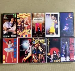 【貴重】森高千里 VHSビデオテープ 10本セット まとめ売り