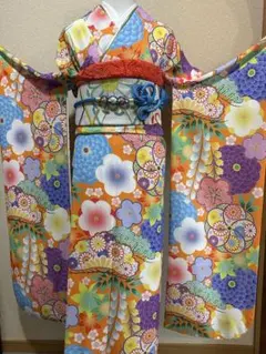 振袖5点セット 洗える着物　成人式　結婚式　前撮り