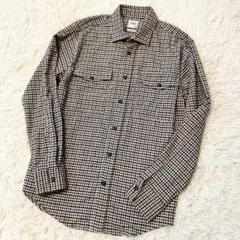 ZARA ザラ　長袖シャツ　ベージュ　チェックM