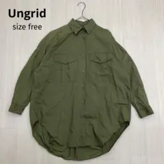 ◆ Ungrid アングリッド ミリタリー ドルマンスリーブ シャツ コットンのサムネイル