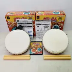 動作確認済み PS1,2 タタコン 太鼓の達人 2個セット ソフト付き コ13