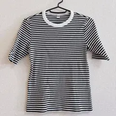 UNIQLO ストライプ 半袖Tシャツ M