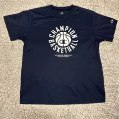 Champion バスケットボール Tシャツ ネイビー