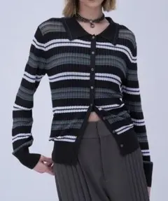 HARE　ボーダーニットカーディガンのサムネイル