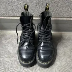 Dr. Martens アートプリント レザーシューズ 総柄 ブラック UK6 - メルカリ
