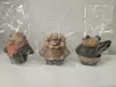 たかはたまさお 木彫り風 FIGURE COLLECTION　3体セット