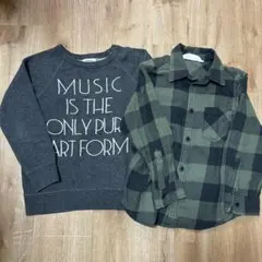 【110cm】【120cm】H&M GROOVY COLORS トップス　2枚