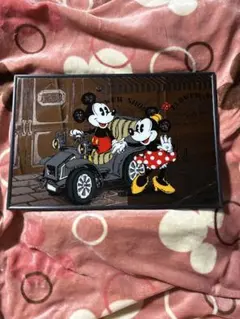 【レトロ】ミッキー・ミニー壁掛けアートミラー