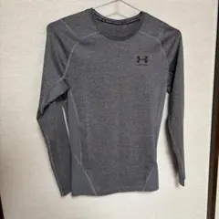 アンダーアーマー　ヒートギア　長袖　コンプレッションウェア　グレー Ｌ