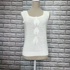 Beaute Claire ビューティクレール ニット ベスト ノースリーブ M