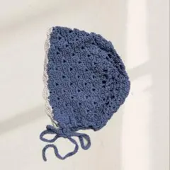 【かぎ編み】【ハンドメイド】ベビーボンネット　キッズ