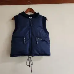 Reebok フード付きネイビー ベスト