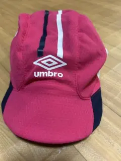 umbro ピンク ストライプキャップ