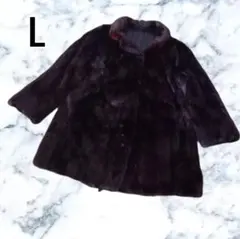 ブラック ブラウン フェイクファー ミドル丈 コート 11サイズ