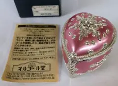 【匿名配送】オルゴール堂　ピンク　ハート　オルゴール　雪の結晶　カノン
