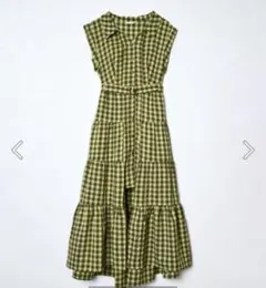 REDYAZELチェックティアードレイヤード風ワンピース