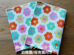 ランチョンマット　20×30　小さめ　幼稚園　保育園　花柄　２枚セット　【11】