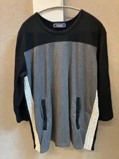 Rhythmor グレー/ブラック 長袖カットソー