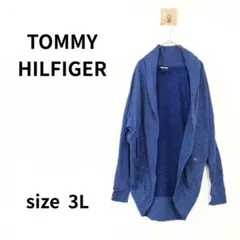 TOMMY HILFIGER 長袖カーディガン ネイビー ボーダー S-637のサムネイル