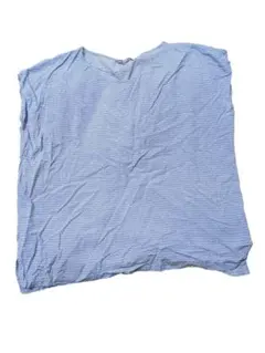 UNIQLO 半袖 Tシャツ Lサイズ 青と白のパターン