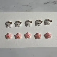 ハローキティーネイルパーツ10個セット