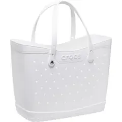 完売新品crocsクラシックラージトートバッグ ホワイト ビーチバッグのサムネイル