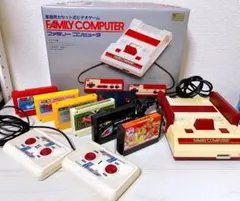 中古品 ファミリーコンピュータ カセット6本付き