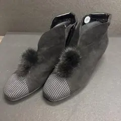 yoshinoyaGINZA 黒 ブーツ　24㎝　銀座ヨシノヤのサムネイル