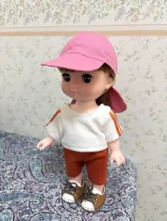 メルちゃんの体操服（オレンジ）と選べるカラー帽子