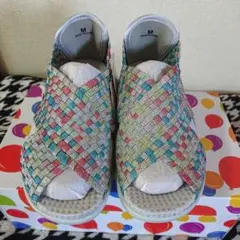 GomuGomu ゴムメッシュ オープントゥサンダル　Mサイズ　Gomu56のサムネイル