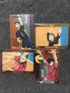 ハイキュー!! クリアカード 4枚セット