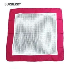 BURBERRY バーバリー ハンカチ ロゴ総柄 45cm レッドのサムネイル