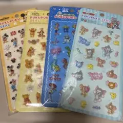 ディズニー　プクプクシール　４枚セット