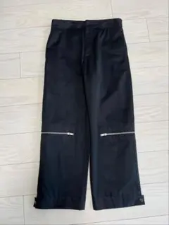 新品定価17.8万 JIL SANDER ウールギャバジン ジップパンツ 黒46