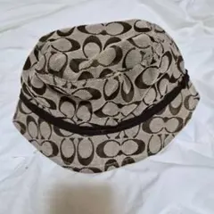 COACH コーチ シグネチャー柄 バケットハット M/L レディース 中古のサムネイル