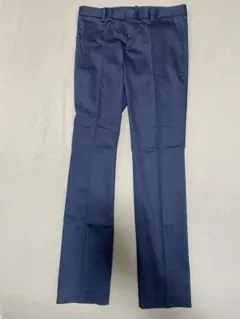 【新品】レディース　UNIQLO ネイビー センタープレス　パンツ