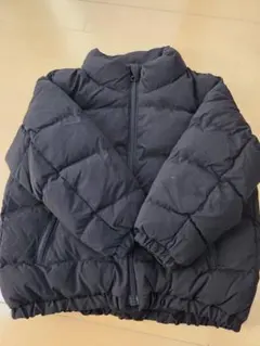 GU 黒のキルティングダウンコート 100cm