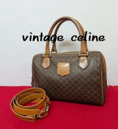 良品 極希少！Celine セリーヌ マカダム柄ミニボストンバッグ 2way廃盤