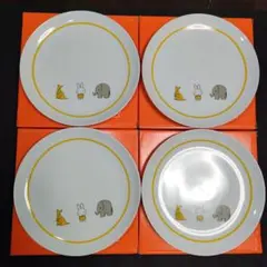✼•• Miffy ミッフィー ローソン 非売品 プレート（皿）4枚 ••✼