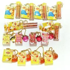 14個　Lipton ミニチュア　チャーム　フィギュア　キーホルダー