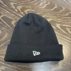 New Era ニット帽 ビーニー ブラックのサムネイル
