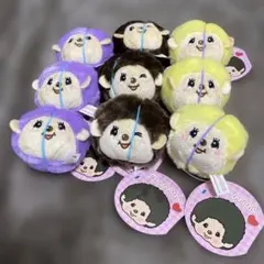 モンチッチ　フェイスマスコットキーホルダー　３色セット