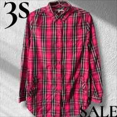 「即日発送」XXS GAP ピンク系チェック 長袖ネルシャツ アウター