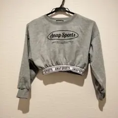 最終値下げ！ANAP SPORTS グレー クロップドトレーナー