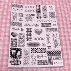 文字シール　デコシール　mering 韓国シール　トレカデコ y2k