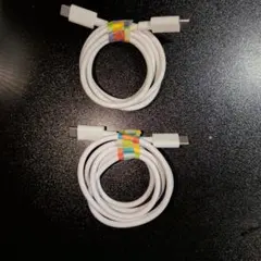 【急速充電可、中古】USB Type-C ケーブル 2本セット